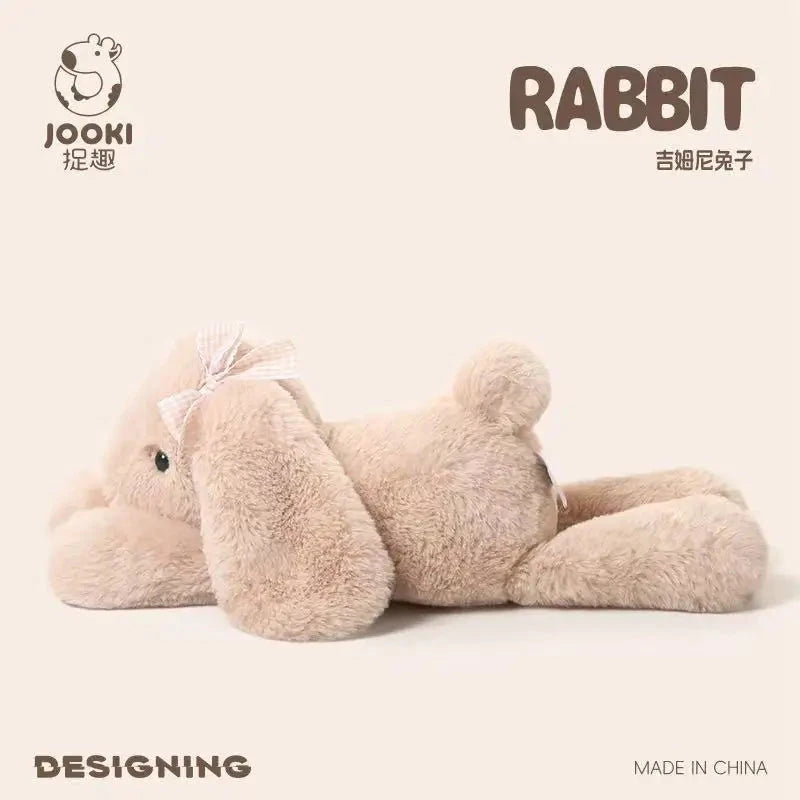 35cm New Simulated Shy Rabbit Doll Stuffed Plush Toy Cartoon Anime Cute Pillow Pillow Pillow Children's Birthday Gift Fun Doll Econic Blanks