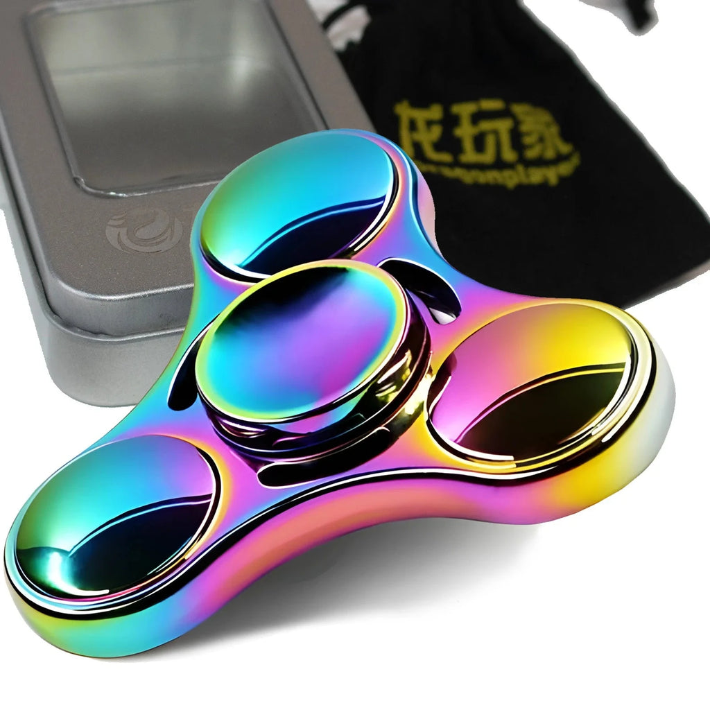 Stainless Steel Fidget Spinner 3 Minutes More - High Speed Precision Metal Hand Spinner for EDC, ADHD, Anxiety Econic Blanks
