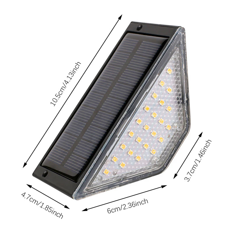 8Pcs LED Solar Step Lights, Waterproof Outdoor Stair Lights, Solar Deck Lights Outdoor Solar Landscape Lighting for Yard, Patio Quick Pick Grocers