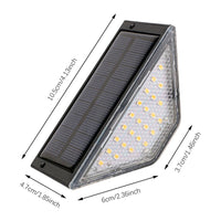 8Pcs LED Solar Step Lights, Waterproof Outdoor Stair Lights, Solar Deck Lights Outdoor Solar Landscape Lighting for Yard, Patio Quick Pick Grocers