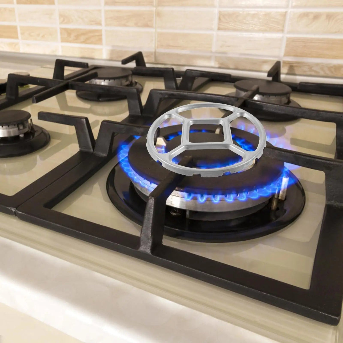 Auxiliary Support Small Pot Wok Steamer Rack Stand Gas Burner Utensils Stovetop Grill Ring Electric Alloy Stoves for Kitchens Quick Pick Grocers