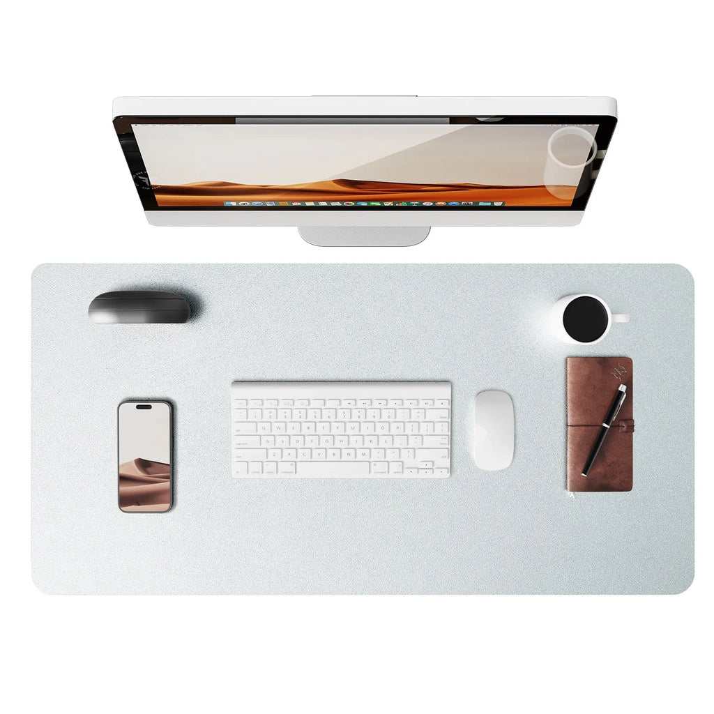 Large Mouse Pad,Office Desk Mat, Leather Desk Pad Protector, Non-Slip PU Leather Desk Blotter, Laptop Desk Pad Quick Pick Grocers