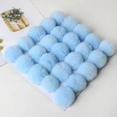 Pompom 5cm 6cm 8cm Fluffy Fur Ball Soft Pompon DIY Pompons For Keychain Sewing On Scarf Hats Shoes Apparel Craft Supplies Econic Blanks
