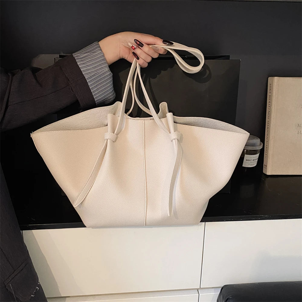Branded Designer Shoulder Tote Bags For Women Soft PU Leather 2-IN-1 Big Capacity Shopper Tote Set 2025 Luxury Designer Handbags Quick Pick Grocers