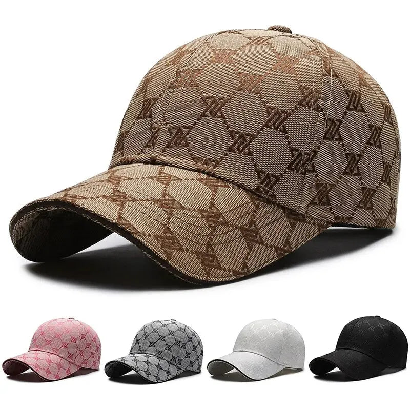 Four Seasons New Sunscreen Three-Line Sewn Baseball Cap Men's And Women's Casual Cap Net Red Distressed 1841 Hat Quick Pick Grocers