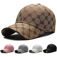 Four Seasons New Sunscreen Three-Line Sewn Baseball Cap Men's And Women's Casual Cap Net Red Distressed 1841 Hat Quick Pick Grocers