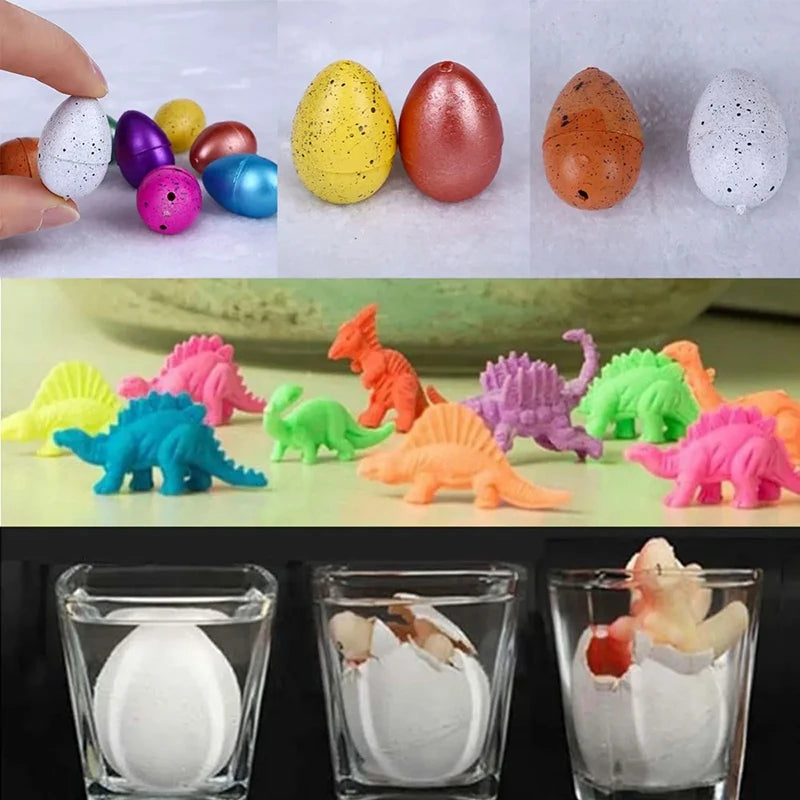 10/20/60pcs Mini Hatching Dinosaur Egg Toy Colorful Cracked Eggs Children Funny Toys Festival Party Favors Gifts for Kids TMZ Quick Pick Grocers