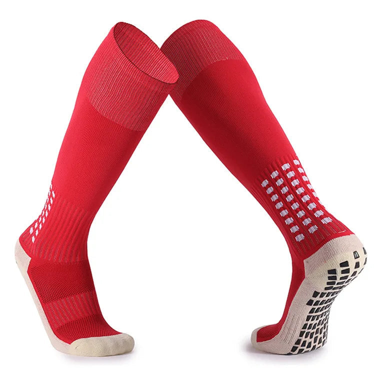 New Long Football Socks Silicone Suction Cup Grip Anti Slip Soccer Socks Sports Men Women Baseball Rugby Socks Quick Pick Grocers