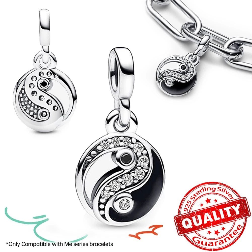 Sparkling Star Mini Dangle Charm Fit Brand Me Bracelet 925 Sterling Silver Me Series Green Heart Mini Charm Girl Party Jewelry Econic Blanks