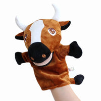 Stuffed Plush Animals Toys Hand Finger Story Puppet Kawaii Dolls Educational Baby Toys Lion Elephant Bunny Monkey Children GIft Purest Peak