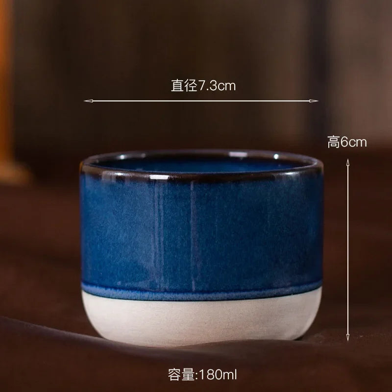 100ml 180ml 230ml Coffee Mug Vintage Ceramics Tea Cup Japanese-style Cafes Drinkware Stoneware Espresso for Restaurants Hotels Quick Pick Grocers