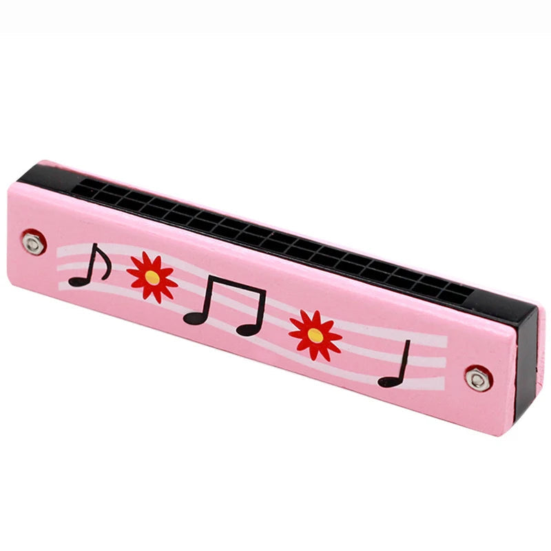1pc/2/4pcs Children Wooden Harmonica Musical Instrument Toys Music Teaching Aids Puzzle Early Education Kindergarten Beginners Econic Blanks