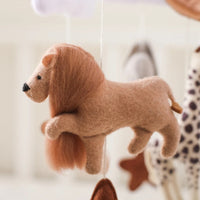Crib Mobile Bed Bell Wooden Baby Rattles Soft Felt Cartoon Animal Bed Bell Newborn Music Box Hanging Toy Crib Bracket Baby Gifts Purest Peak