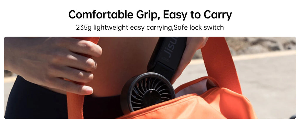 JISULIFE Portable Handheld Fan with LED Display,5 Speeds,5000mAh,150°Folded,3-IN-1 Hand/Desk/Neck Multifunction Personal Fan Quick Pick Grocers