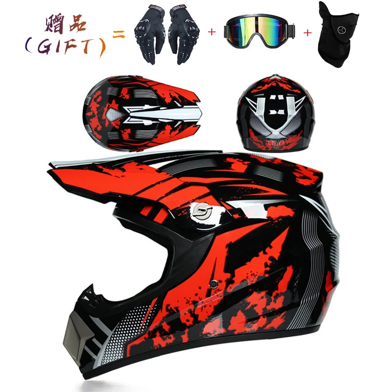 Safety Motocross Helmet Casco Motocross Bicycle Downhill Capacete ATV Cross Helmet Child Motorcycle Helmet Dot Abs 1KG Unisex
