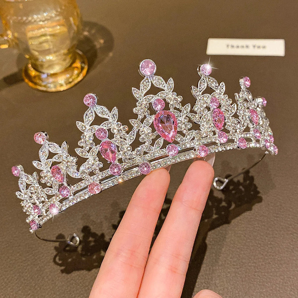 1 large crown fashionable temperament crown headband sweet wind hair accessory suitable for performances and birthdays Quick Pick Grocers
