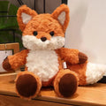 35cm/50cm Cute Fluffy Fox Plush Toy Soft Cartoon Orange Foxes Stuffed Doll Appease Birthday Gift Purest Peak