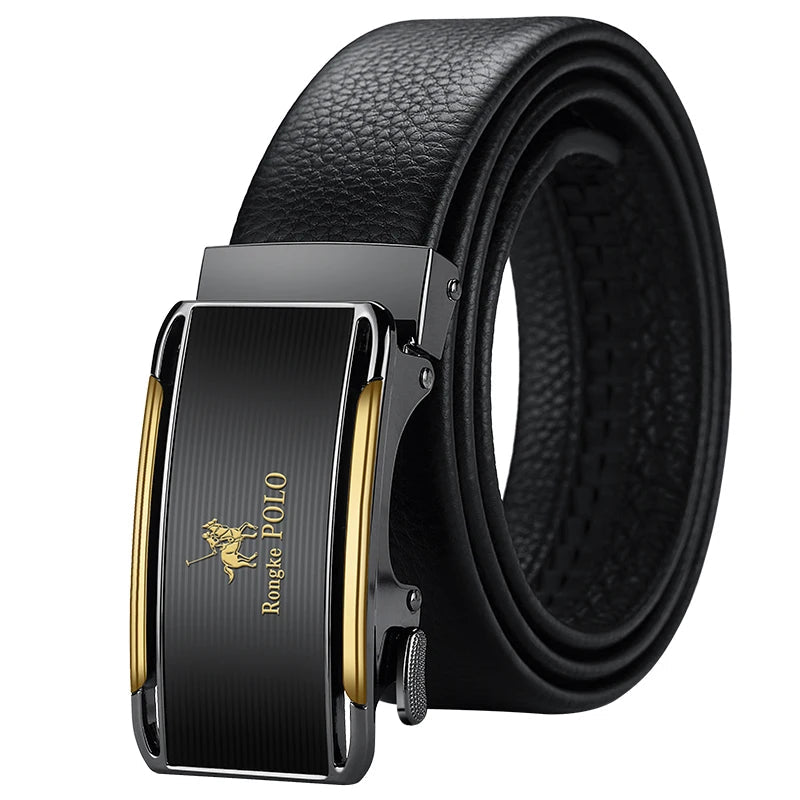 OYIFAN Men Belt Genuine Leather Belt for men Automatic belts Adjustable waistband Business belts 허리띠 Quick Pick Grocers