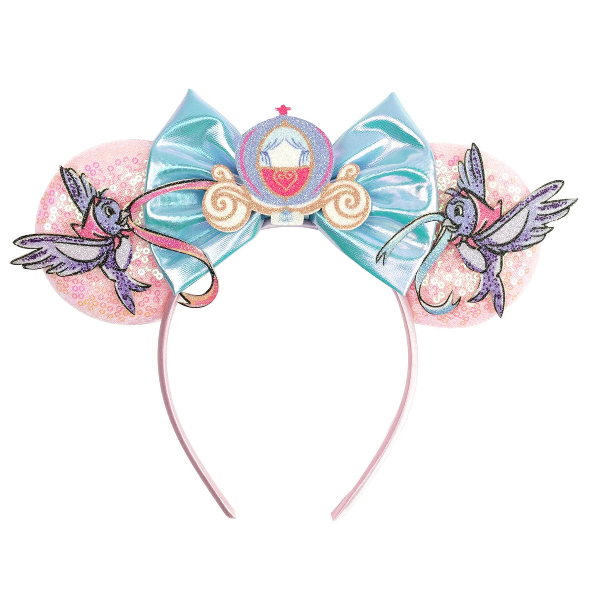 New Christmas Halloween Mouse Ears Headband Cartoon Sequin Bows Headband Birthday Party Princess Cosplay Costume For Women Adult Quick Pick Grocers