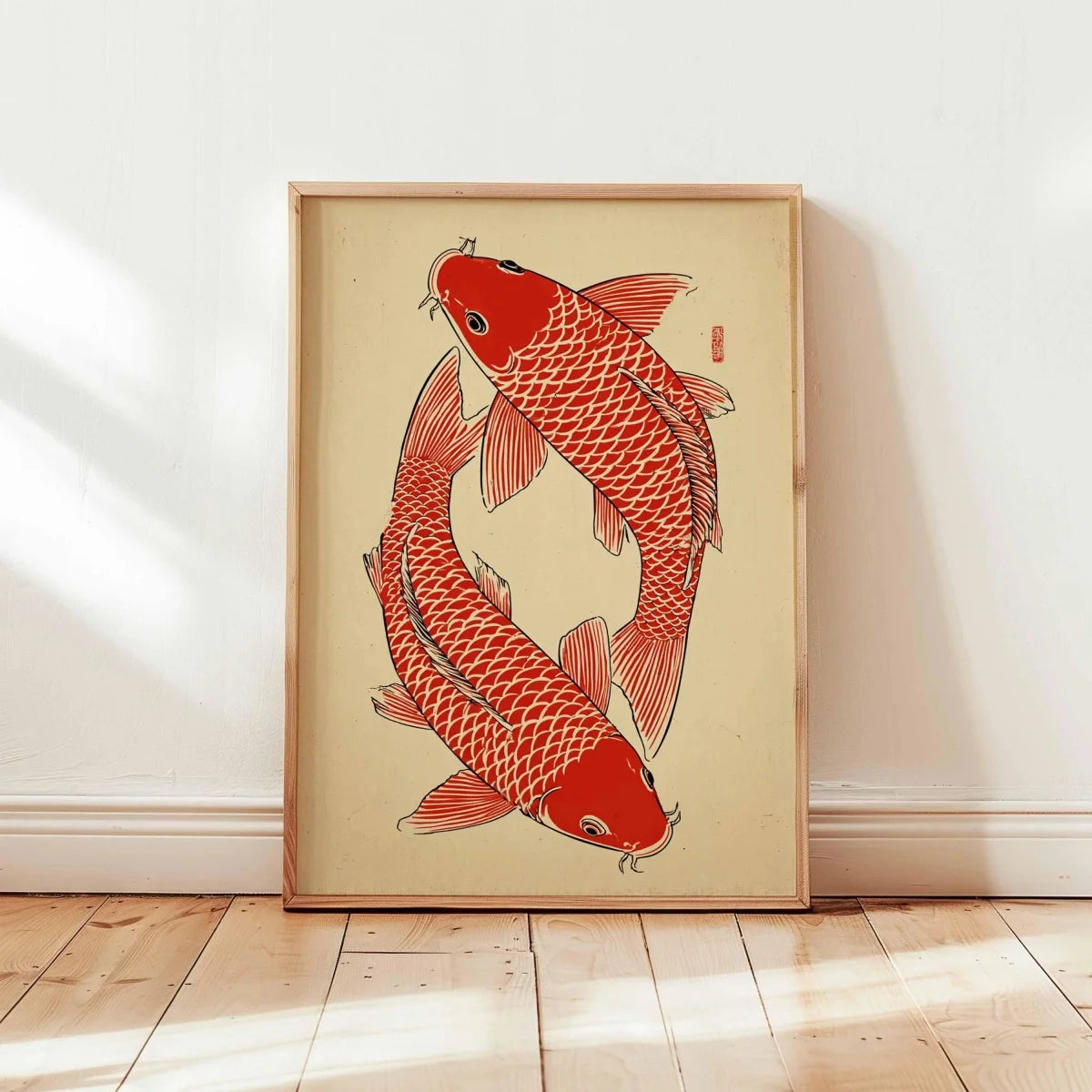 Japanese Red Koi Fish Canvas Prints Poster Modern Minimalism Aesthetic Art Prints Bedroom Kitchen Home Decor Art Poster Gifts Quick Pick Grocers