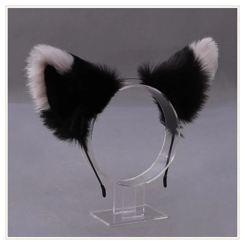 Lolita Animal Cat Fox Ear Hair Hoops Cosplay Girls Halloween Anime Headbands Headwear Hair Accessories Quick Pick Grocers