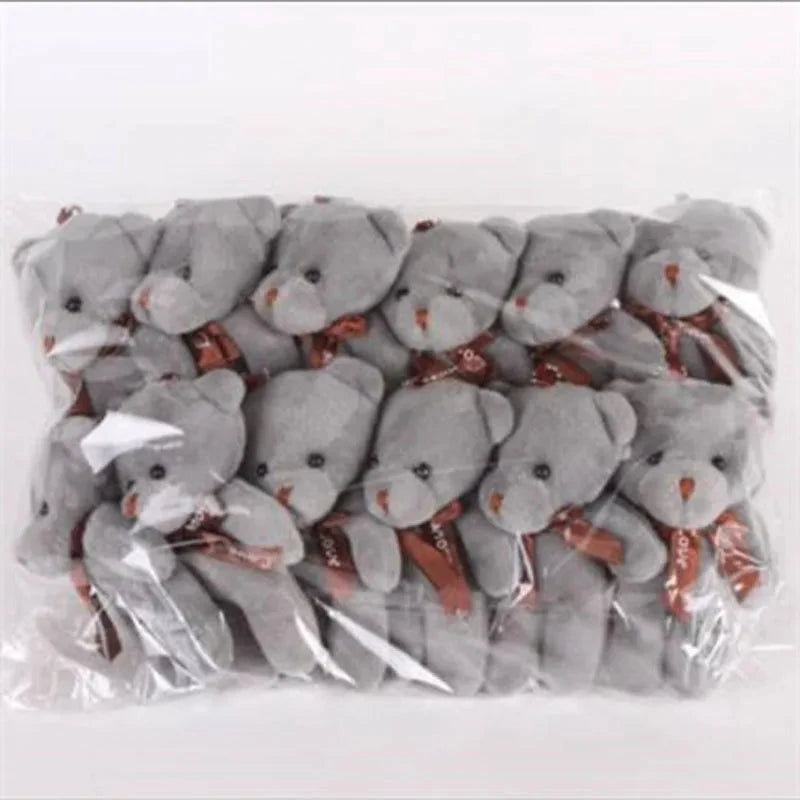 12pcs Mini Teddy Bear Plush Toys – Soft Keychain & Party Gift Dolls Econic Blanks