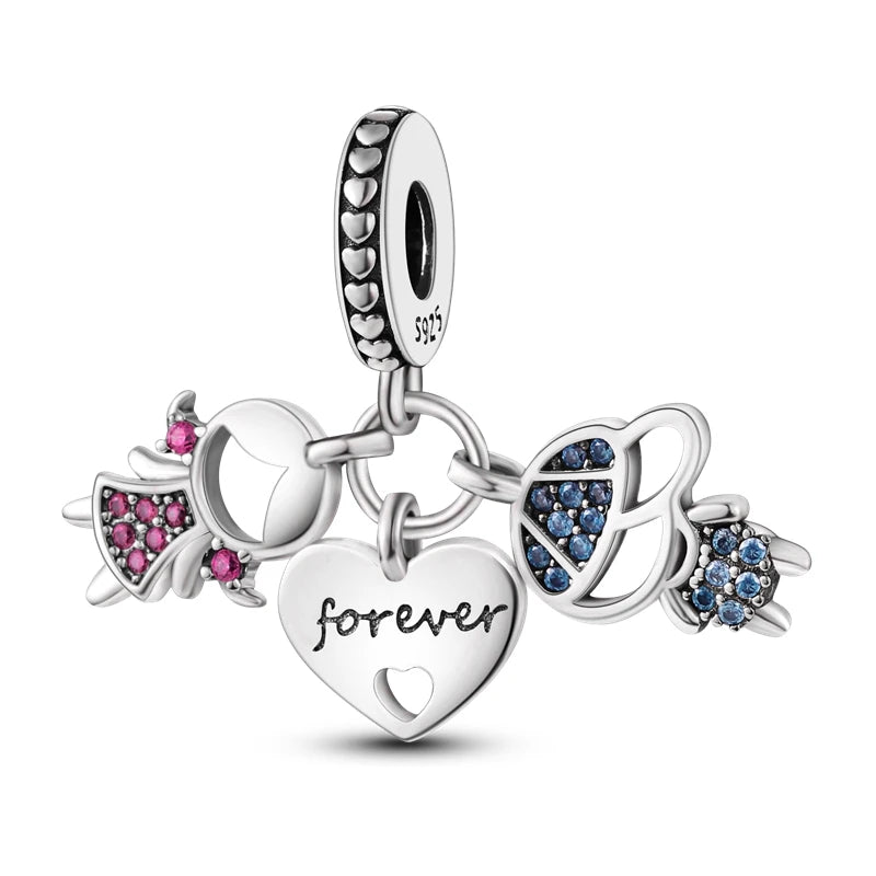 Hot Sale 925 Silver Charms Beads Fit Original Pan Bracelet Making For Woman Jewelry Fashion Pendant Econic Blanks