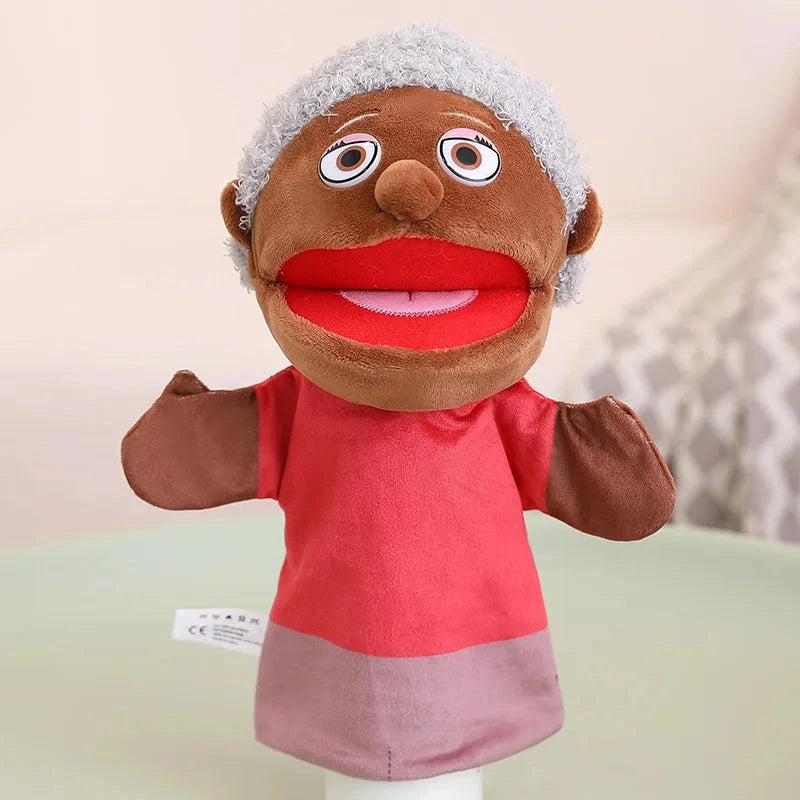 28-33cm Kids Plush Finger & Hand Puppet Popular Activity Boy Girl Role Play Bedtime Story Props Family Role Playing Toys Doll Econic Blanks