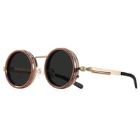 CRIXALIS Polarized Round Sunglasses ND9 Adjustable Dimming Men Women Retro Punk Men's Fishing Eyeglasses Outdoor Shades UV400 Quick Pick Grocers
