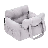 Dog Car Seat with Safety Belt - Non-Slip Pet Car Bed for Small Dogs, Washable Travel Carrier with Secure Straps for Safe Car Quick Pick Grocers