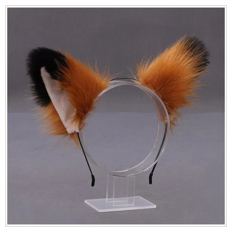 Lolita Animal Cat Fox Ear Hair Hoops Cosplay Girls Halloween Anime Headbands Headwear Hair Accessories Quick Pick Grocers