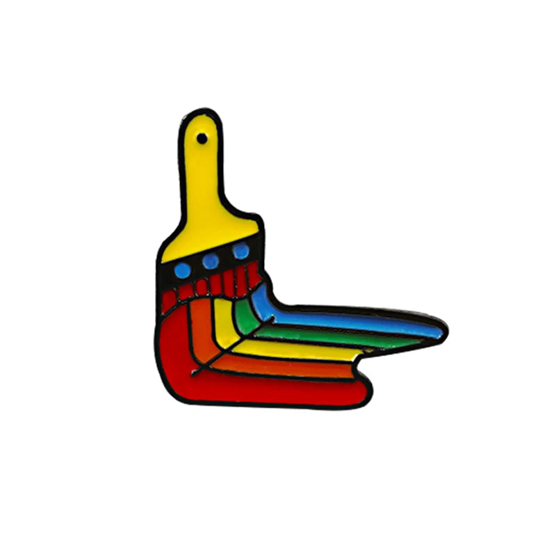LGBT Flag Rainbow Heart Brooch Peace and Love Enamel Pins Clothes Bag Lapel Pin Gay Lesbian Pride Icon Badge Unisex Jewelry Gift Quick Pick Grocers