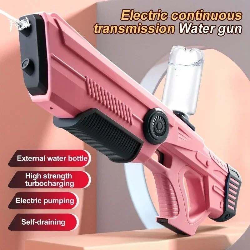 Electric Automatic Water Storage Gun Toys Portable Children Summer Beach Outdoor Fight Fantasy Spray Gun Toys Boy Kid Adult Game Econic Blanks