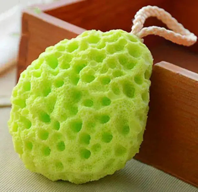 1PC Honeycomb Shape Newborn Baby Kids Bath Sponge Brushes Massage Baby Shower Exfoliating Body Face Cleaning Scrubber Newest Purest Peak