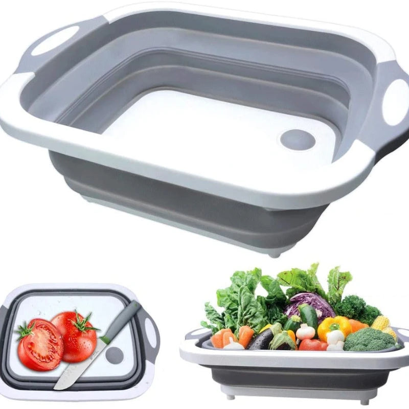 Household Folding Wash Basin Portable Sink Foot Bucket Washbasin Plastic Foldable Basin Travel Outdoor Camp Basins Quick Pick Grocers
