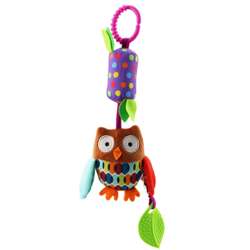 Soft Infant Crib Bed Stroller Mobile Hanging Rattle Baby Educational Toys Brain Developmental Hand Grip Cute Stuffed Animal Toys Purest Peak