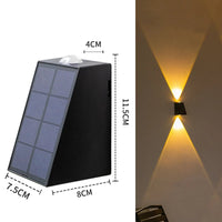 NEW Upgrade LED Outdoor Wall Solar Lights Waterproof Garden Wall Decoration Lighting For Villa Patio Stair Corridor Quick Pick Grocers