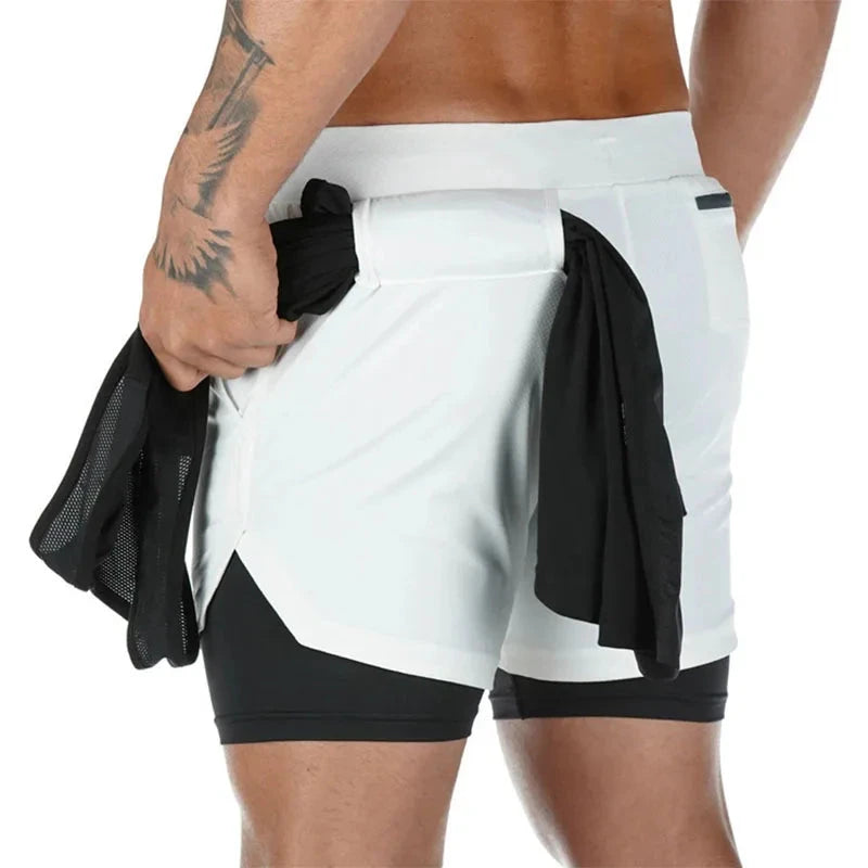 Camo Running Shorts Men Gym Sports Shorts 2 In 1 Quick Dry Workout Training Gym Fitness Jogging Short Pants Summer Men Shorts Econic Blanks