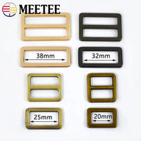 5/10Pcs 20-50mm Metal Ring Buckles for Bag Strap Tri Glide Slider Clasp Webbing Dog Belt Adjuster Hooks DIY Hardware Accessories Quick Pick Grocers