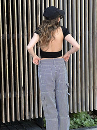 Women's O-neck Backless T-shirt Short Sleeve Solid Color Crop Top Summer Cute Baby Tee Y2K Clothes Bodycon Tunics Fashion Tank Quick Pick Grocers
