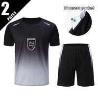 2/4/6 Pcs Plus Size Men's Quick-drying Short-sleeved Shorts Suit Men's Leisure Sports Running Fitness T-shirt Joker Shorts Teen Quick Pick Grocers