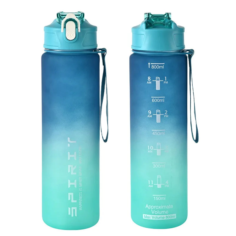 1PCS 800ML Large Capacity Sports Water Bottle Leak Proof Colorful Plastic Cup Drinking Outdoor Travel Portable Gym Fitness Jugs Econic Blanks