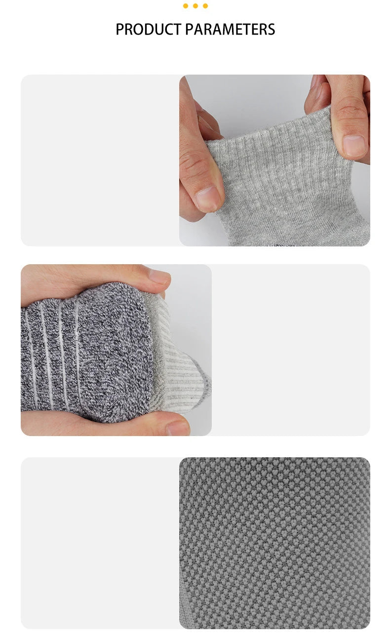6 pairs Outdoor sports socks Thickened towel bottomed hiking socks Sweat-absorbing short tube sports running socks Men Socks Quick Pick Grocers