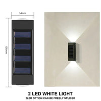 LED Solar Lights Outdoor Solar Wall Lamp Up And Down Light Illuminate for Garden Yard Street Decoration Solar Powered Light Quick Pick Grocers
