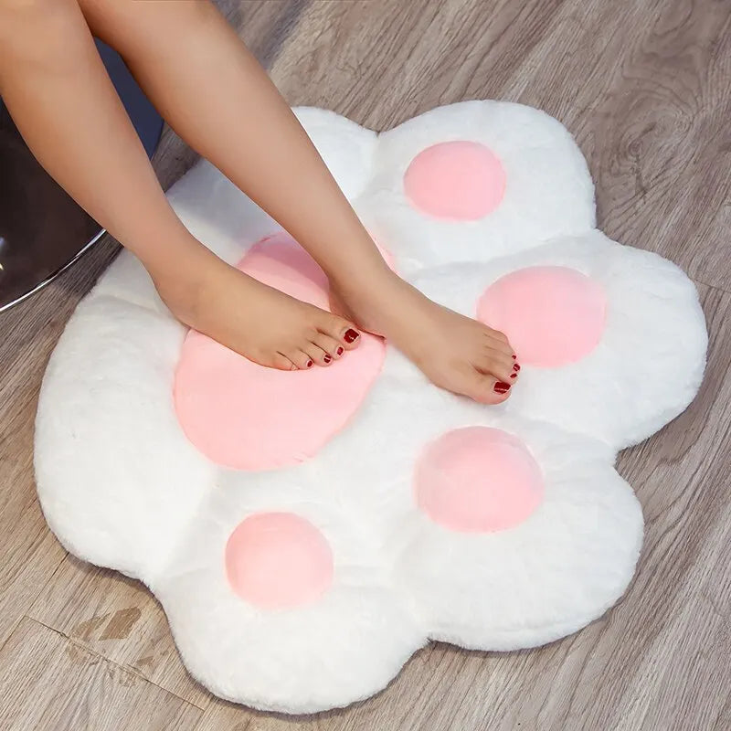70*60cm Kawaii Cat Paw Plush Toys Cute Soft Stuffed Floor Cushion Chair Sofa Butt Pad for Home Room Decoration Office Nap Dolls Econic Blanks