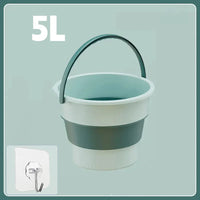 5/10/17L Portable Folding Bucket Multifunctional Thickened Silicone Bucket for Car Washing and Fishing Camping Folding Bucket Quick Pick Grocers