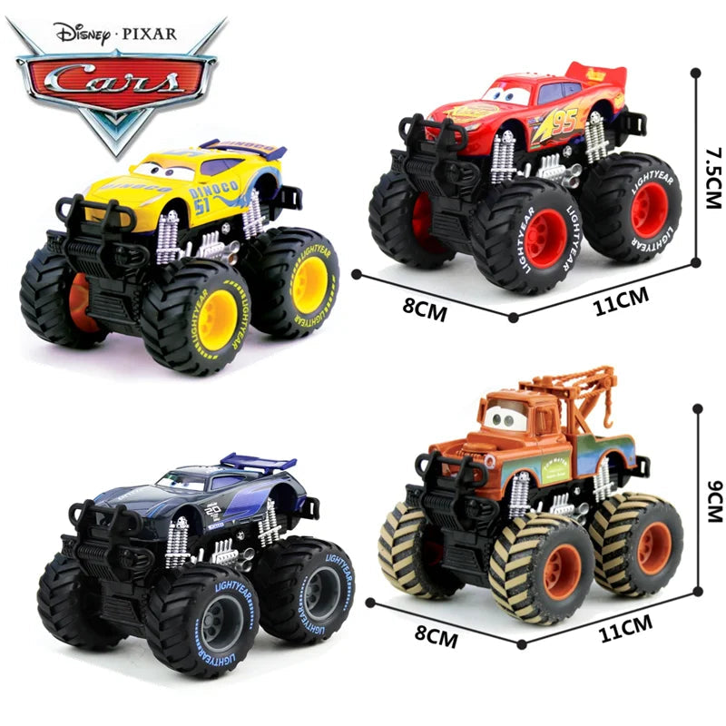 Disney Pixar Cars Toy Lightning McQueen Metal Mode Return Car Jackson Storm Mater Inertial Force Car Model Toy Kid Birthday Gift Quick Pick Grocers