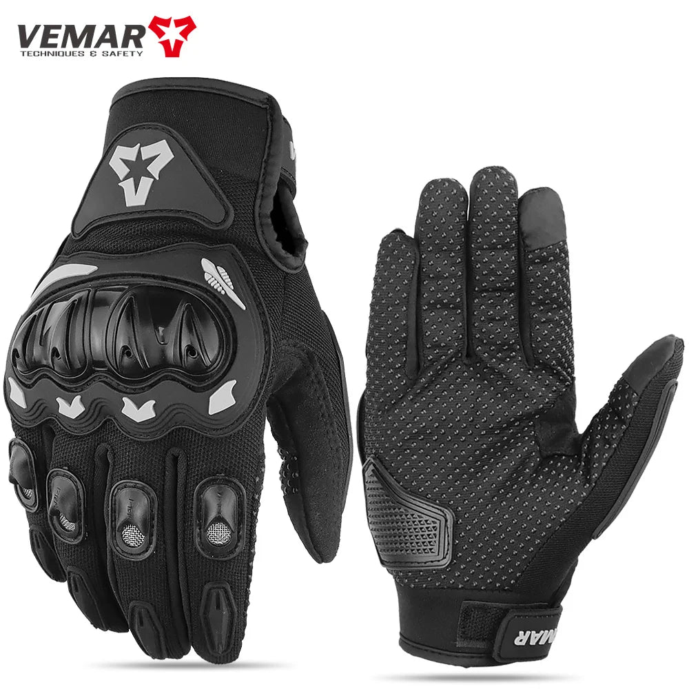 Summer Motorcycle Gloves Men Women Full Finger Touch Screen Motocross Racing Gloves Motorbike Bicycle Cycling Glove M-XXL Quick Pick Grocers