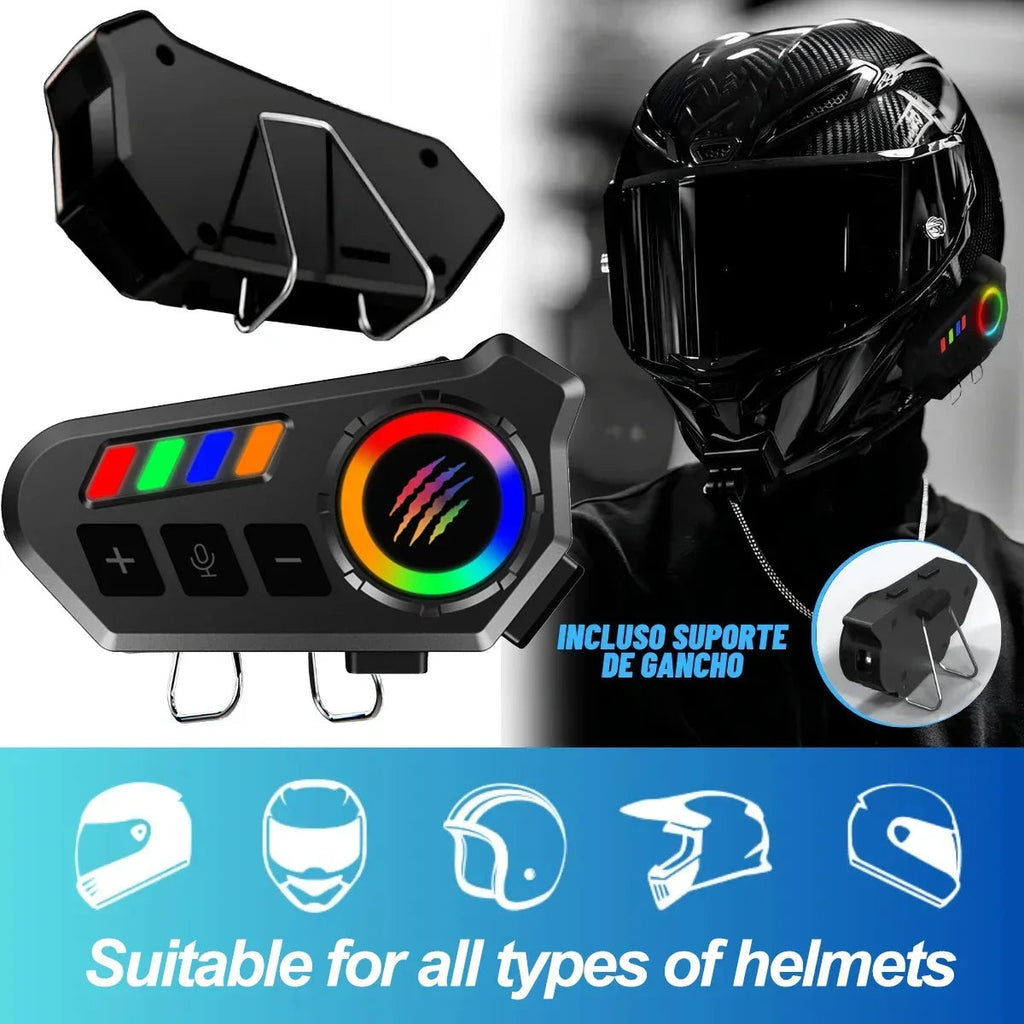 Wireless Bluetooth 5.4 Helmet Headset Hands-Free Call Motorcycle Earphone Waterproof MP3 Music Player Speaker Kit for Moto Quick Pick Grocers