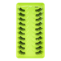 New Half Eyelashes 3/10Pairs Half Lashes Natural 3D Cat Eye Lashes Clear Stem False Eyelash Extension Makeup Faux Cils maquiagem Purest Peak